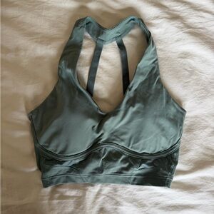Gymshark Whitney Simmons Longline Sports Bra Leaf Green